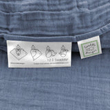 SwaddleDesigns - Denim Muslin Swaddle Blanket, Premium Cotton