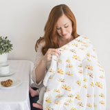 SwaddleDesigns - Muslin Swaddles (Set of 3), Sunny Days Watercolor