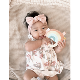 Itzy Ritzy - Ritzy Rattle Pal™ Plush Rattle Pal with Teether: Dino