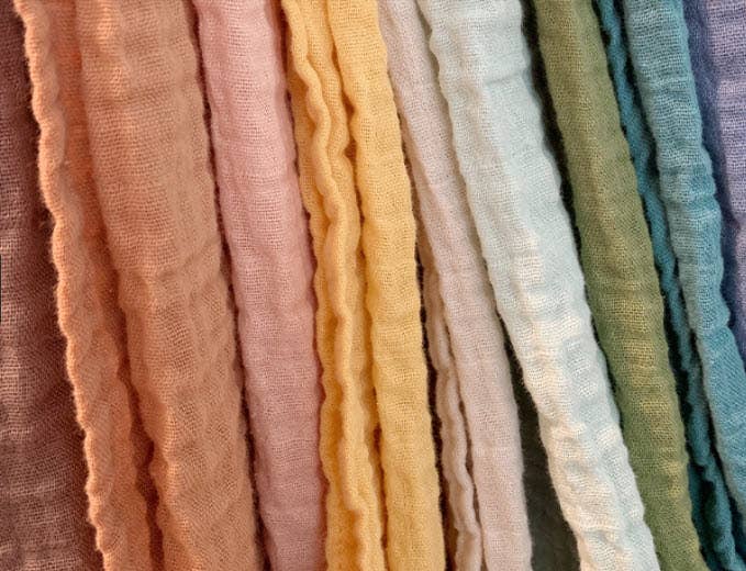 SwaddleDesigns - Peachy Pink Watercolor Floral Muslin Swaddle Blanket