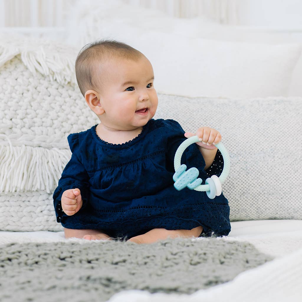 Itzy Ritzy - Ritzy Rattle™ Silicone Teether Rattles: Cactus