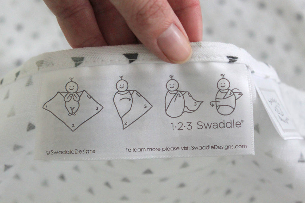 SwaddleDesigns - Muslin Swaddle Blankets (Set of 3), Indigo Denim