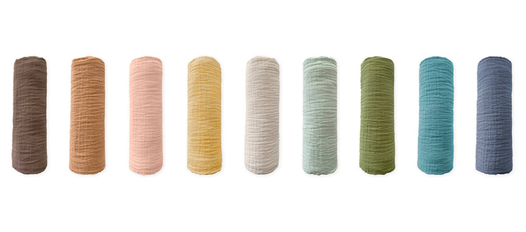 SwaddleDesigns - Fawn Muslin Swaddle Blanket, Premium Cotton