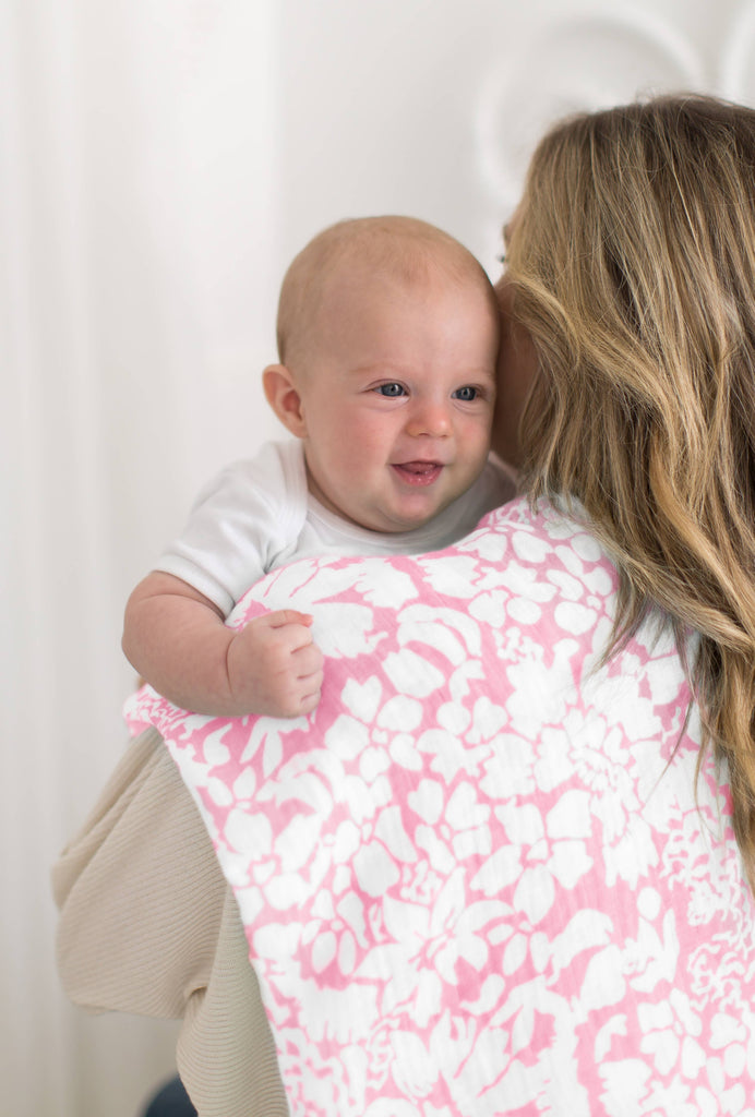 SwaddleDesigns - Lush Pink Marquisette Swaddle Blanket