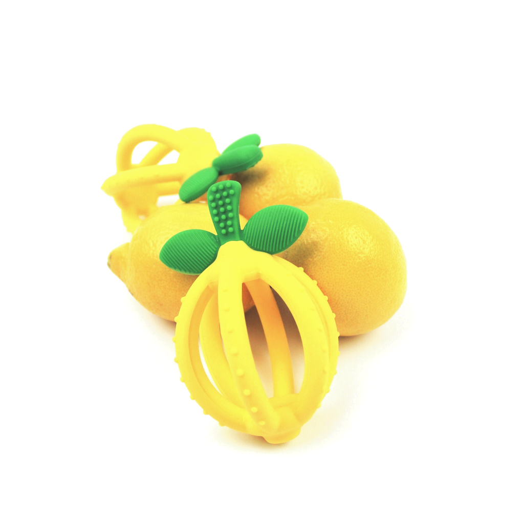 Itzy Ritzy - Bitzy Biter™ Teething Ball Baby Teether: Lemon