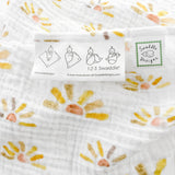 SwaddleDesigns - Muslin Swaddles (Set of 3), Sunny Days Watercolor