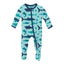 KicKee Pants - Bamboo Sleeper Footie (2-way Zipper) - Shark Week: Newborn