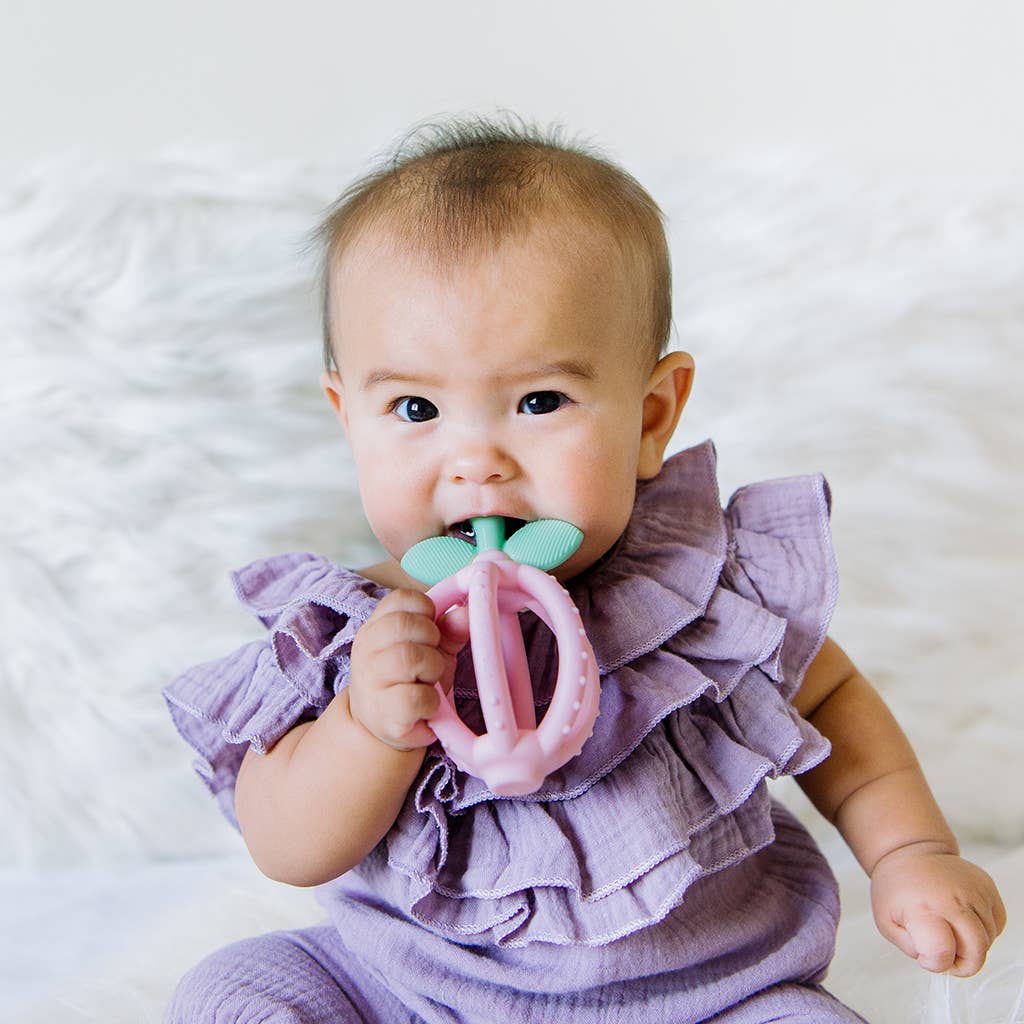 Itzy Ritzy - Bitzy Biter™ Teething Ball Baby Teether: Lemon