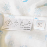 SwaddleDesigns - Muslin Swaddle Blankets (Set of 3), Indigo Denim
