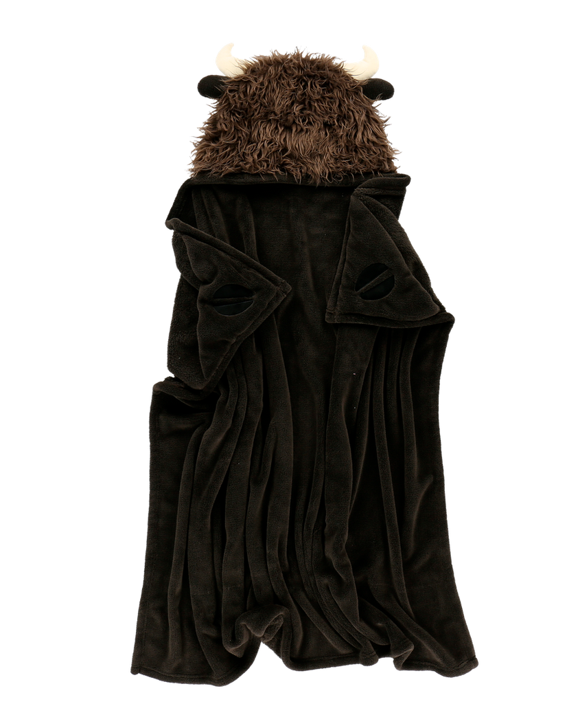 Buffalo Critter Hooded Blanket