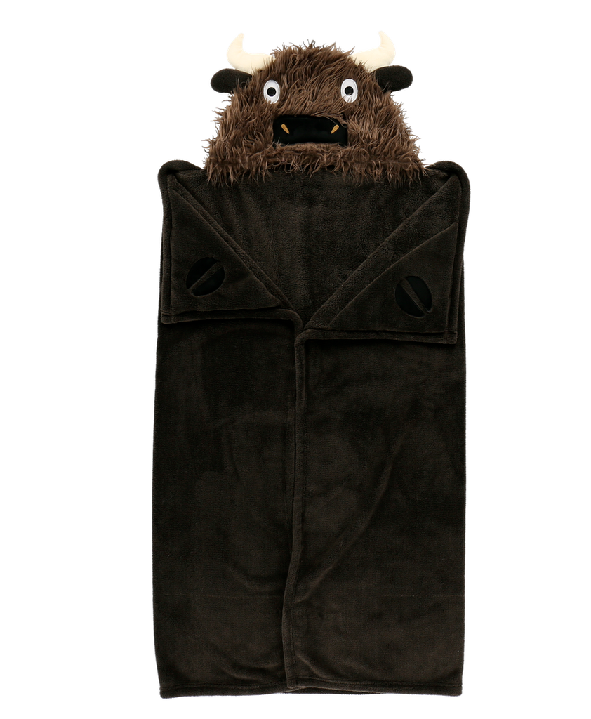 Buffalo Critter Hooded Blanket