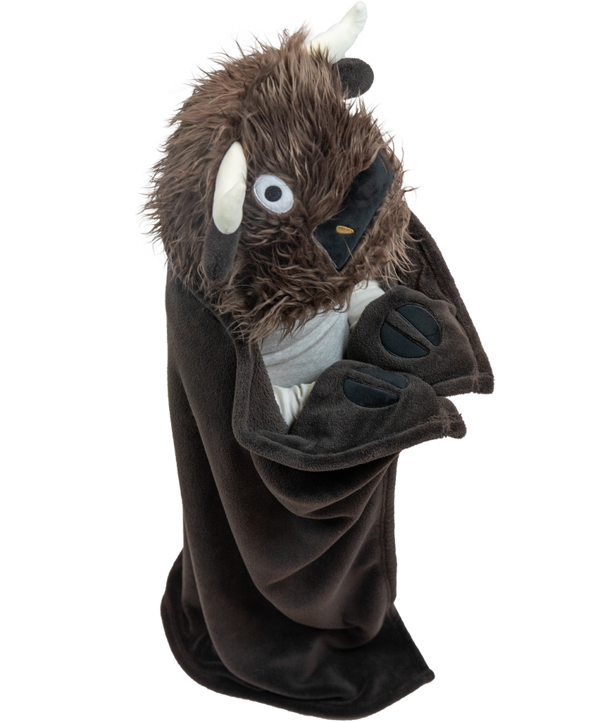 Buffalo Critter Hooded Blanket