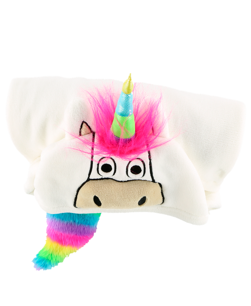Unicorn Critter Hooded Blanket
