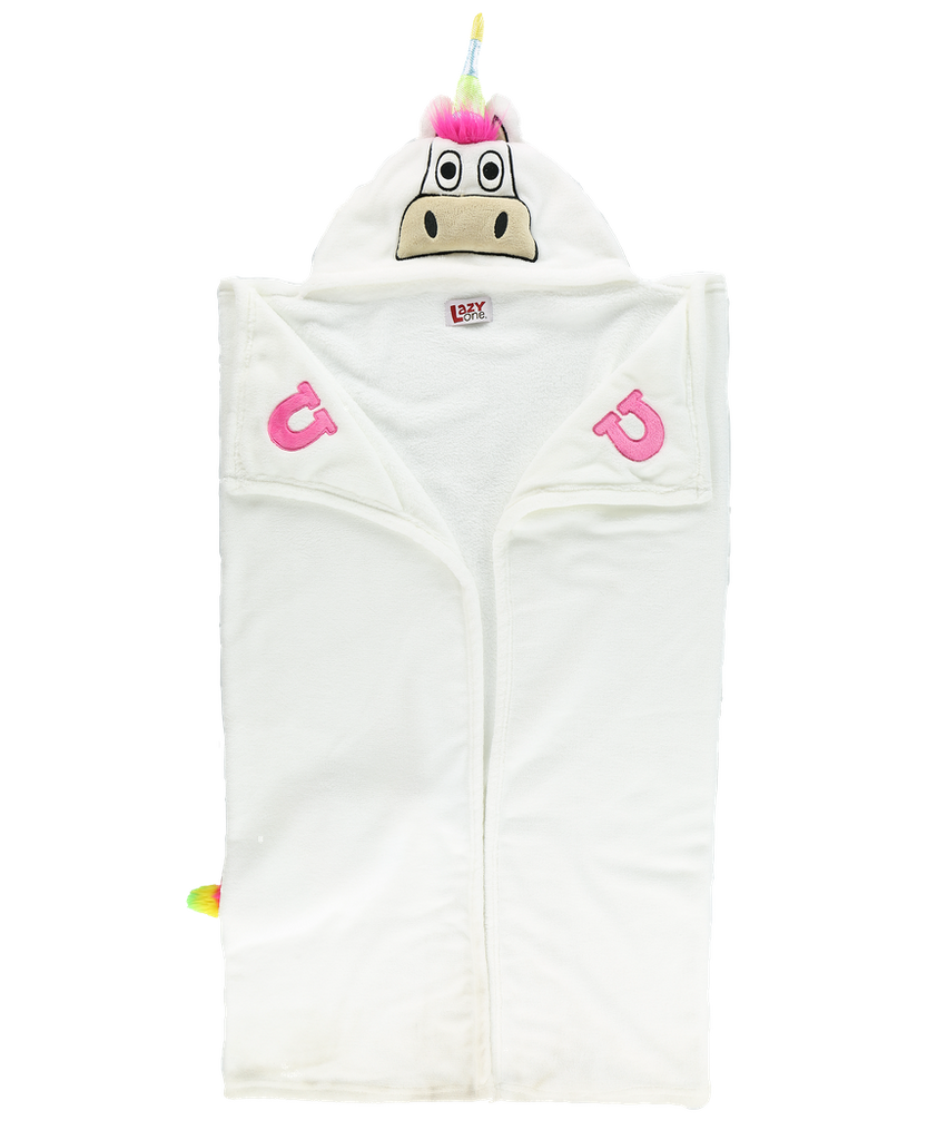 Unicorn Critter Hooded Blanket