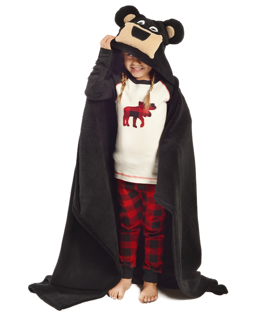 Bear Critter Hooded Blanket