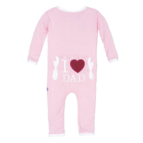 Kickee I <3 Dad Coverall Lotus