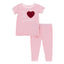 I <3 Grandpa Short Sleeve Appliqué Pajama Set in Lotus