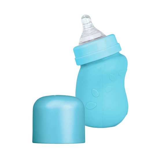 Green Sprouts Baby Bottle made from Glass with Silicone Sleeve 5oz