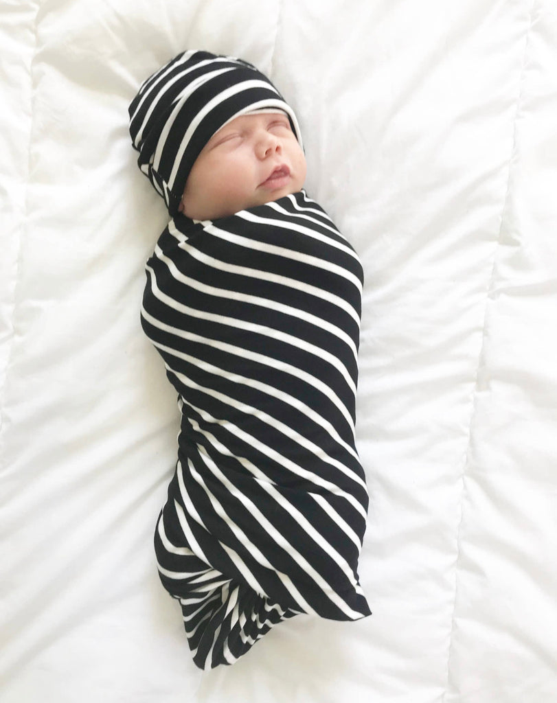 Mommy and Me Robe Swaddle 3 Piece Set