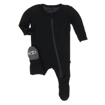 Footie with Zipper Midnight
