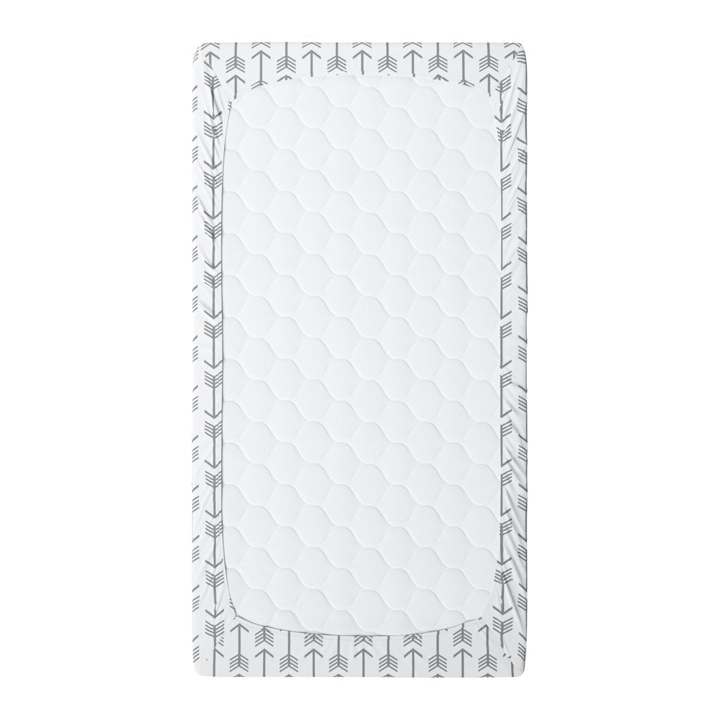 Gray Arrows Crib Sheet