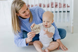 Kate & Milo - Baby Wooden Milestone Markers, Photo Prop, Neutral