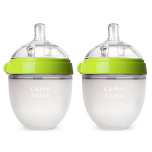 Comotomo - Comotomo Baby Bottle, Double Pack - 5 oz - Green: Green