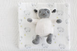 SwaddleDesigns - Muslin Swaddle Blankets (Set of 3), Little Lambs Goodnight