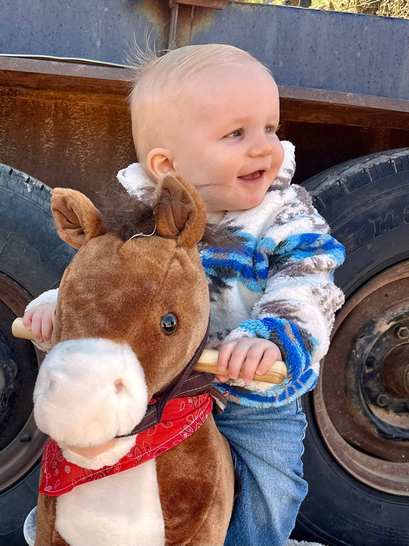 Cowpuncher Babe - SHERPA PULLOVER - AZTEC: 5/6