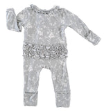 Rockin Royalty - Harlow Ruffle Zip Footie: NB/0-3M