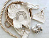 Wonderfully Made - Gender Neutral Baby Outfit | Oatmeal Romper Fearfully Made: 0-3 months / Only romper