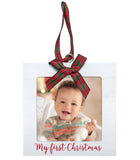 Kate & Milo - "My First Christmas" Holiday Photo Ornament