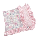 Rockin Royalty - Bashful Pink Floral Luxe Cuddle Blanket