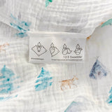 SwaddleDesigns - Muslin Swaddles (Set of 3), Watercolor Mountains & Trees