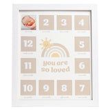 Kate & Milo - First Year Picture Frame, Beige