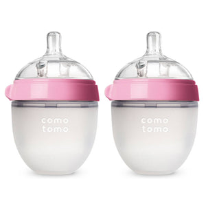 Comotomo - Comotomo Baby Bottle, Double Pack - 5 oz - Pink: Pink