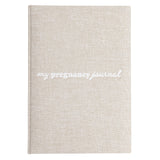 Kate & Milo - Beige Linen Pregnancy Journal, Memory Book