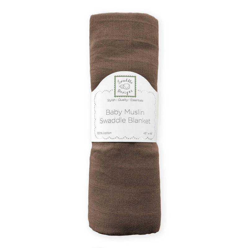 SwaddleDesigns - Fawn Muslin Swaddle Blanket, Premium Cotton