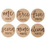 Kate & Milo - Baby Wooden Milestone Markers, Photo Prop, Neutral