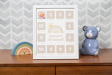 Kate & Milo - First Year Picture Frame, Beige