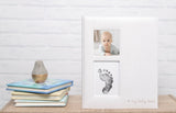 Kate & Milo - Linen Memory Babybook and Ink Pad, Gray