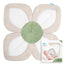 Blooming Bath - NEW Lotus with Button Snaps: Cream/White/Olive