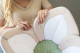 Blooming Bath - NEW Lotus with Button Snaps: Cream/White/Olive