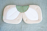 Blooming Bath - NEW Lotus with Button Snaps: Cream/White/Olive