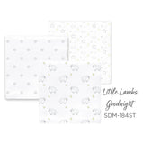 SwaddleDesigns - Muslin Swaddle Blankets (Set of 3), Little Lambs Goodnight