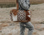 Cowhide Small Tote Purse Diaper Bag