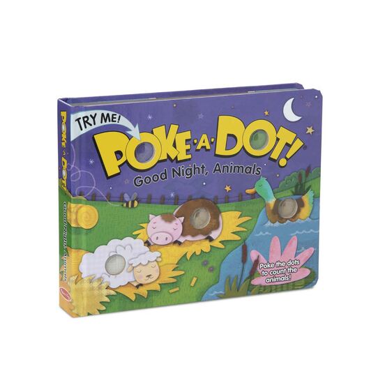 Poke-A-Dot Good Night Animals Board Book
