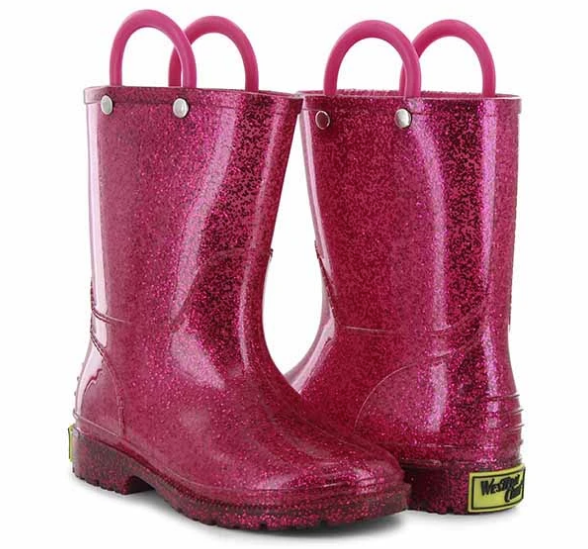 Pink Glitter Rain Boots – Bevsrealkids1