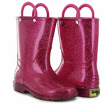 Pink Glitter Rain Boots