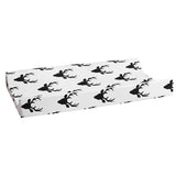 Changing Pad Cover Black and White Buck